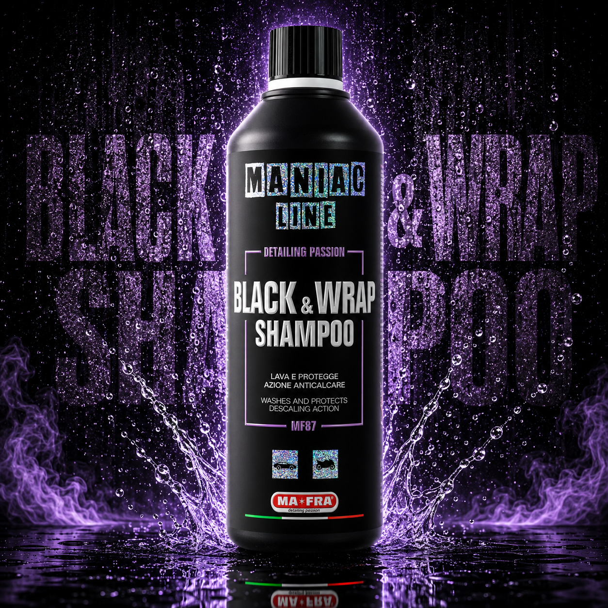 BLACK & WRAP SHAMPOO - שמפו מיוחד לרכבים עטופים ושחורים