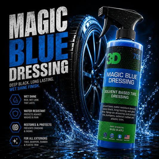 MAGIC BLUE DRESSING - טיפוח לצמיגים עמיד במים